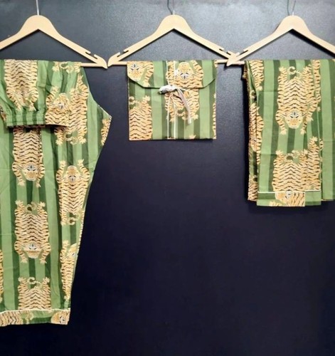 Set pigiama cotone verde