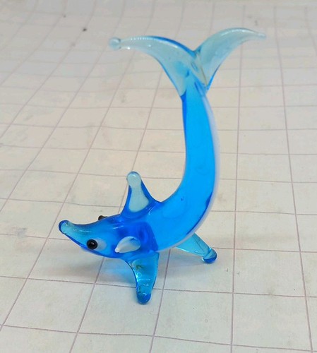 Delfino vetro blu stile - in,