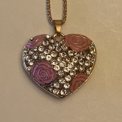 Collana con ciondolo - cuore, 3d