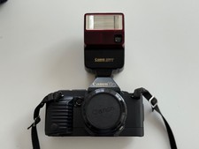 Canon T70 FD 35mm con flash Canon 277T, come nuova