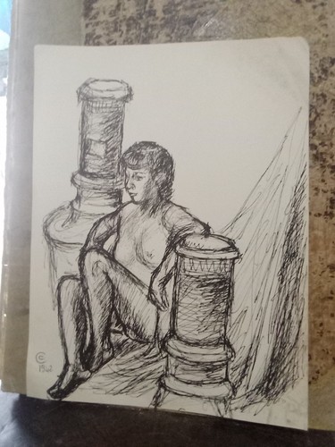 Disegno nudo artistico - disegno, 1942