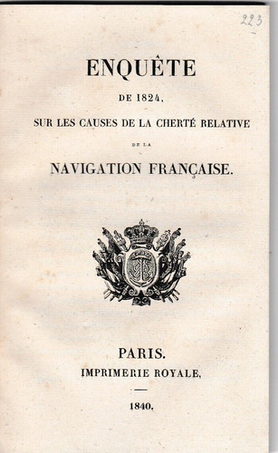 Marine enquete 1824 sur - marine, de