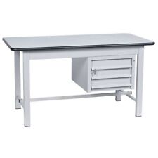 Tavolo da laboratorio in ferro piano in laminato 1 cassettiera cm.200x75x80h. ar