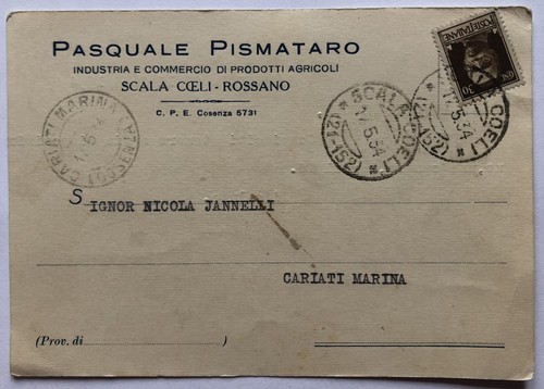 Cartolina pubblicitaria - cartolina,
