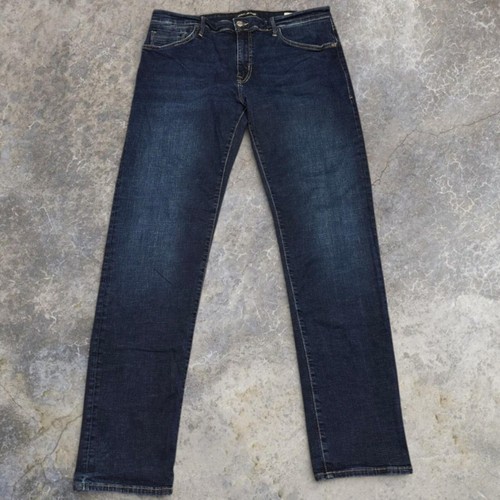 Jeans uomo mavi - mavi, gamba