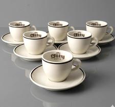 UNUSED 6 Illy tazzine 1960-70s