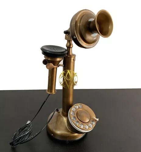 Antique brass landline - brass,