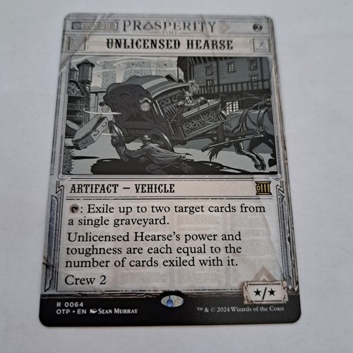 Mtg unlicensed hearse - mtg,
