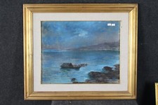 DIPINTO TEMPERA GOLFO NAPOLI, XX SEC. FIRMATO CARIGNANI, 70X60H.