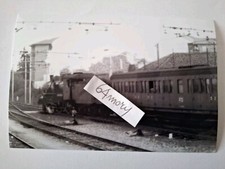 Fotografia Stazione di Bra Locomotiva a vapore FS Gr 640 e Carrozze Centoporte 