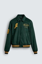 ZARA Uomo FAUX SUEDE BOMBER