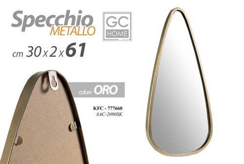 Specchio parete goccia - specchio,
