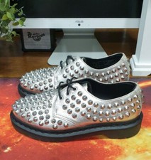 Scarpe con borchie argento Dr