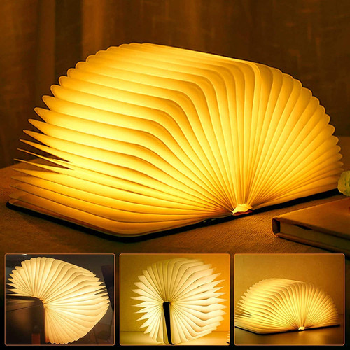 Lampada libro led - libro, pieghevole