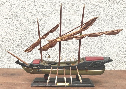 Modello barca legno - barca, prima