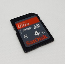 SanDisk Ultra SDHC 4GB classe 4 15MB/s usata