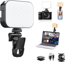 ULANZI VL100X Selfie Light, LED Video Camera Light, Portable Clip on Light Panel
