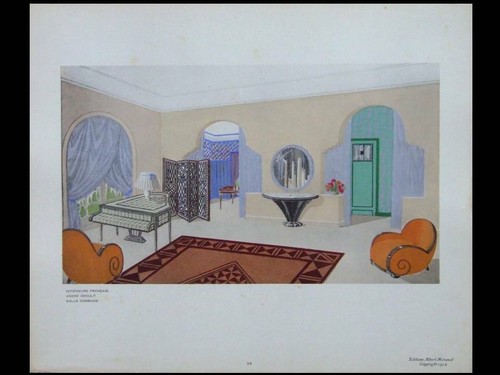 Lounge art deco francese - art,