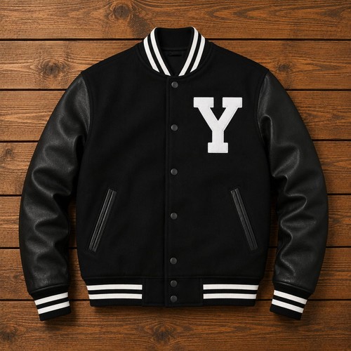 Giubbotto uomo nero varsity - nero,