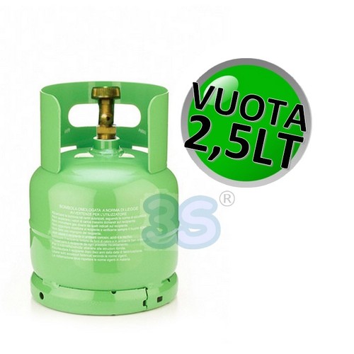 Bombola neutra vuota per