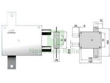 1PZ DEVIATORE DOPPIO PERNO A PIASTRA DX (201 50):