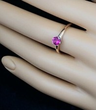 Anello solitario in oro 18