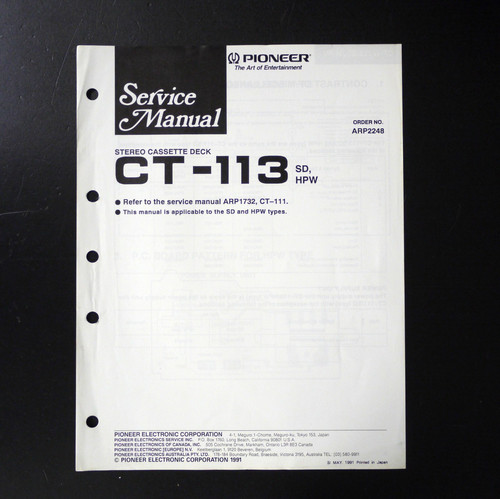 Manuale servizio originale - servizio,