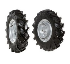 Coppia ruote gommate 4.00-8