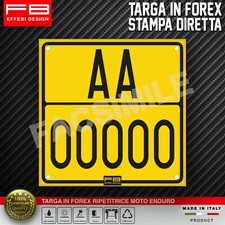 TARGA TARGHINO Moto Enduro Campionato Italiano FMI Coppa Italia Motocavalcate
