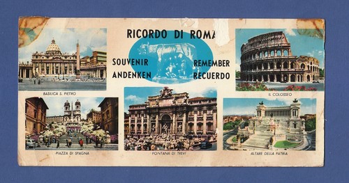 Cartolina panoramica ricordo - cartolina,