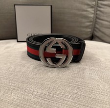 Cintura Gucci Web verde/rosso