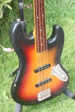 Basso elettrico Fender Japan JB62-77FL Fretless Sunburst 1999-2002 P046847