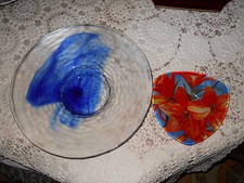 Due portacaramelle vetro artistico