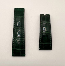 Rolex Daytona cinturino orologio watch strap alligatore verde alligator 20/16mm