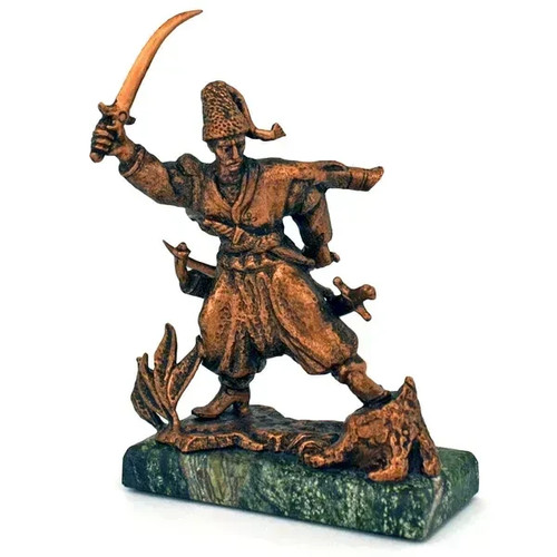 Statuetta cosacco con due - "cosacco,