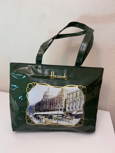 Borsa grande harrods verde - borsa, pvc