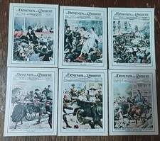 Serie Completa Di 6 Figurine La Domenica Del Corriere Titolo Attentati