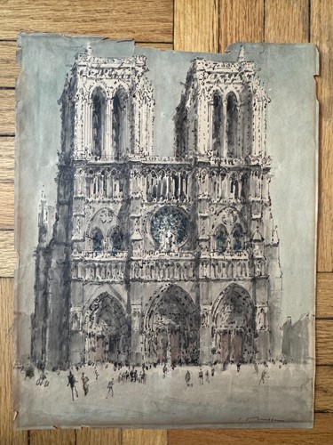 Quadro acquerello vintage - , anni