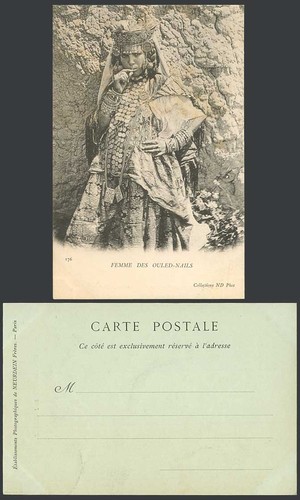 Algeria old postcard femme - old, ub