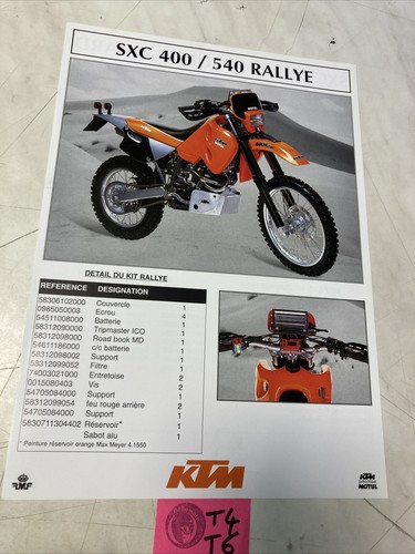Ktm kit rallye supermotard sxc - ktm,