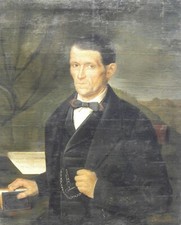 Ritratto di musicista a firma Baccarlino Olio su tela  a cavallo tra ‘800 e ‘900