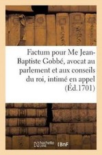 GOBBE-J - Factum pour Me