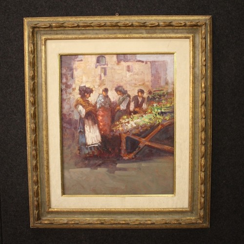 Quadro olio tavoletta - su,