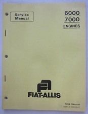 FIAT-ALLIS 6000 7000 motori engines manuale officina riparazioni service manual
