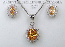 PARURE ARGENTO 925 TOPAZIO