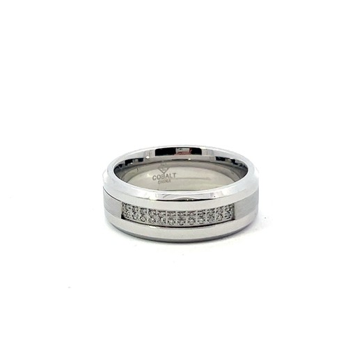 Cobalto 8mm 10ctw diamante - .10ctw,
