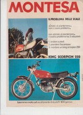 advertising Pubblicità-MOTO MONTESA KING SCORPION 250 1971 MOTOSPAGNOLE EPOCA