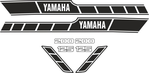 Kit decalcomanie yamaha - decalcomanie, rd