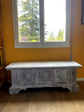 Splendida cassapanca antica restaurata in stile shabby chic