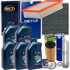 PACCHETTO ISPEZIONE + OLIO ORIGINALE BMW 5W30 adatto per Serie 1 F20 21 Serie 3 F30 F31 Serie 4 F32